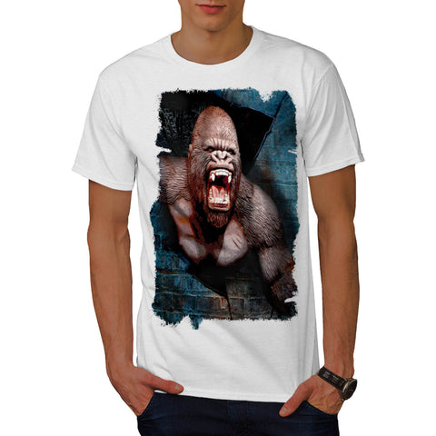 Gorilla Break Wall Mens T-Shirt