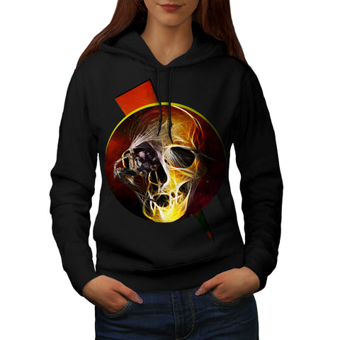 Skull Hell Devil Eye Womens Hoodie