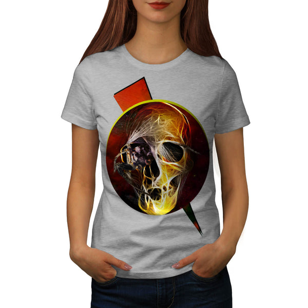 Skull Hell Devil Eye Womens T-Shirt