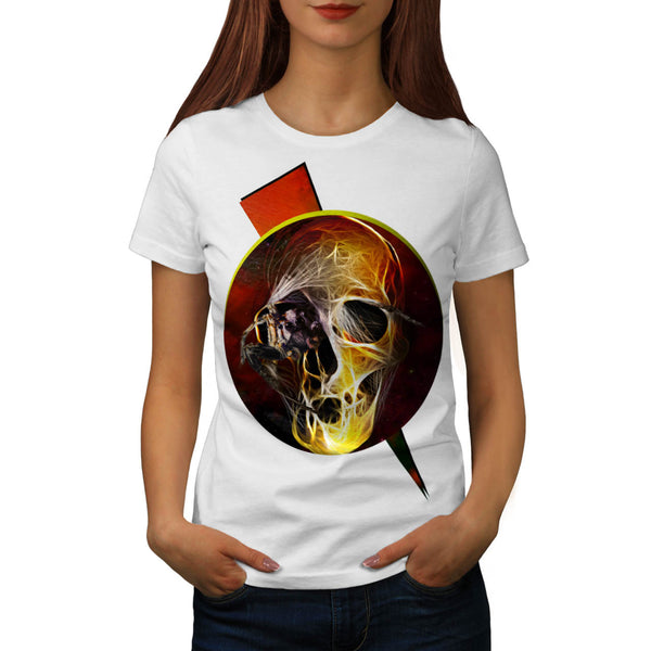 Skull Hell Devil Eye Womens T-Shirt