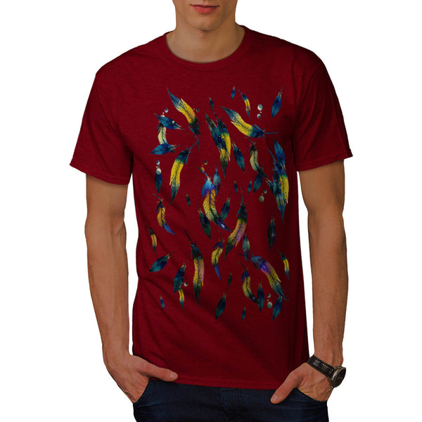Feather Is Falling Mens T-Shirt