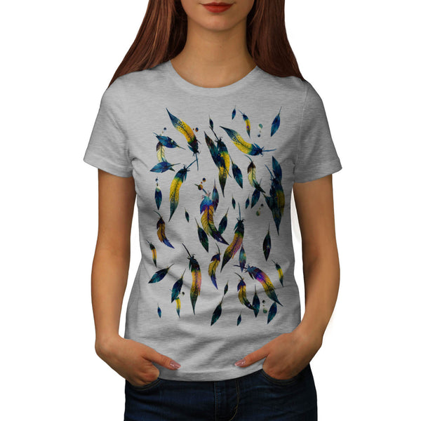 Feather Is Falling Womens T-Shirt