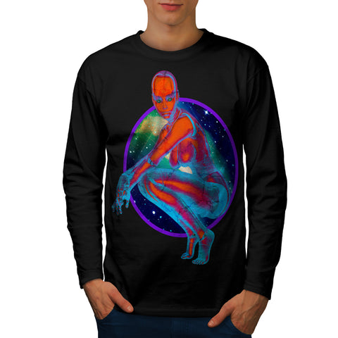 Future Cyborg Body Mens Long Sleeve T-Shirt