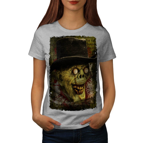 Happy Smile Zombie Womens T-Shirt
