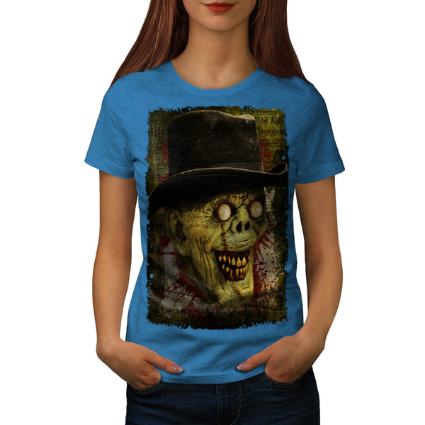 Happy Smile Zombie Womens T-Shirt