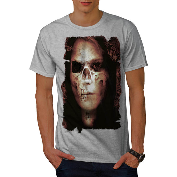 Skull Head Angel Eye Mens T-Shirt