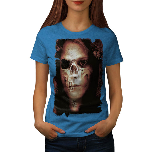 Skull Head Angel Eye Womens T-Shirt