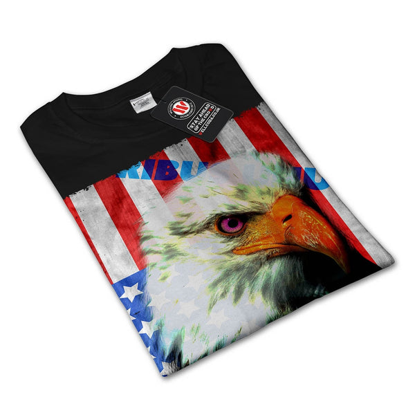 American Eagle Flag Mens Long Sleeve T-Shirt