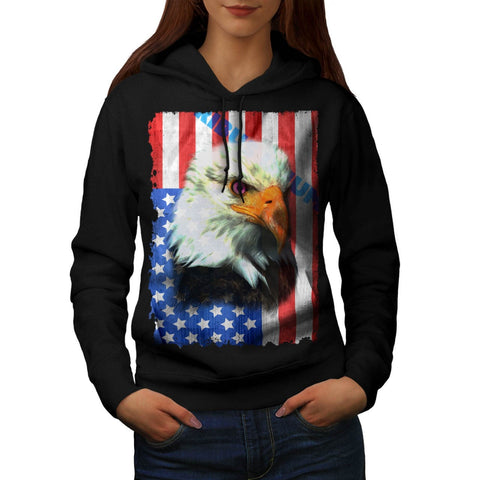 American Eagle Flag Womens Hoodie