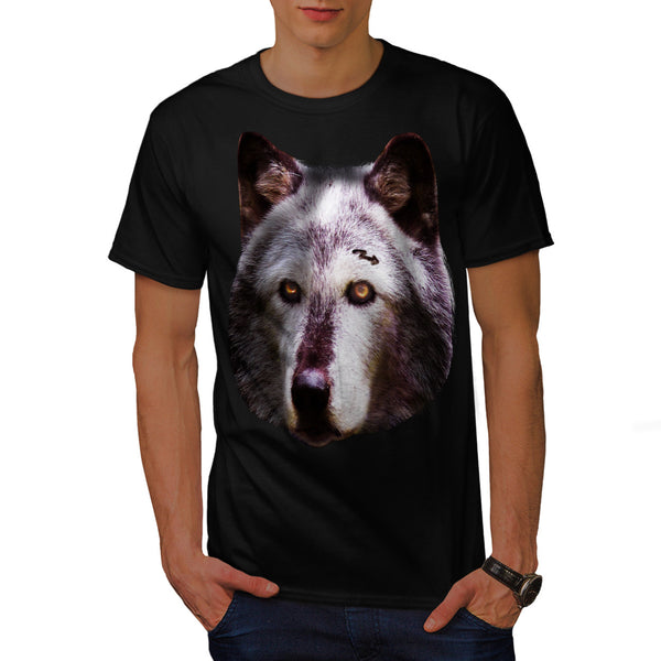 Wild Life Wolf Zoo Mens T-Shirt