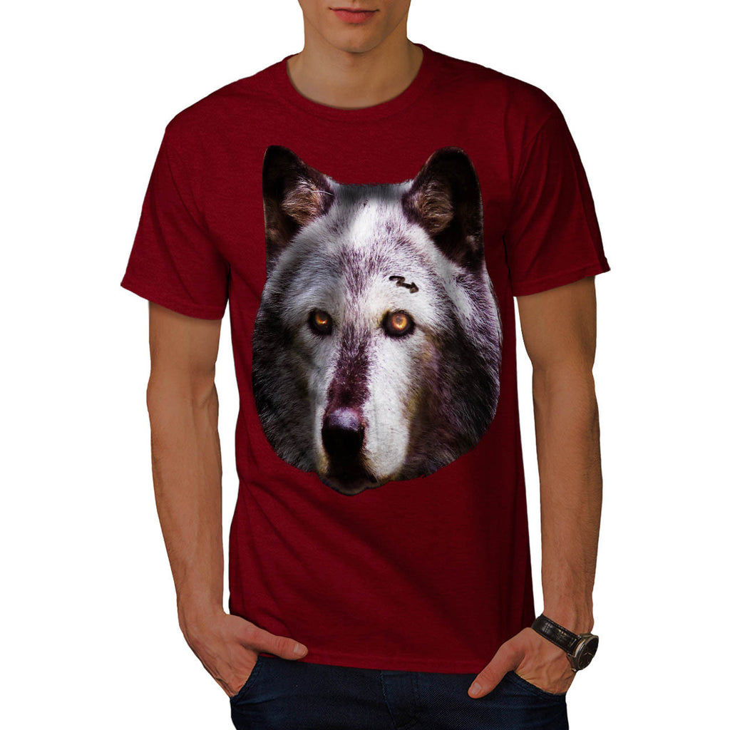 Wild Life Wolf Zoo Mens T-Shirt
