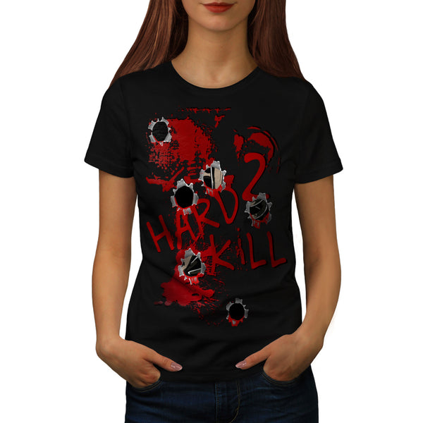 Bullet Hole Blood Womens T-Shirt