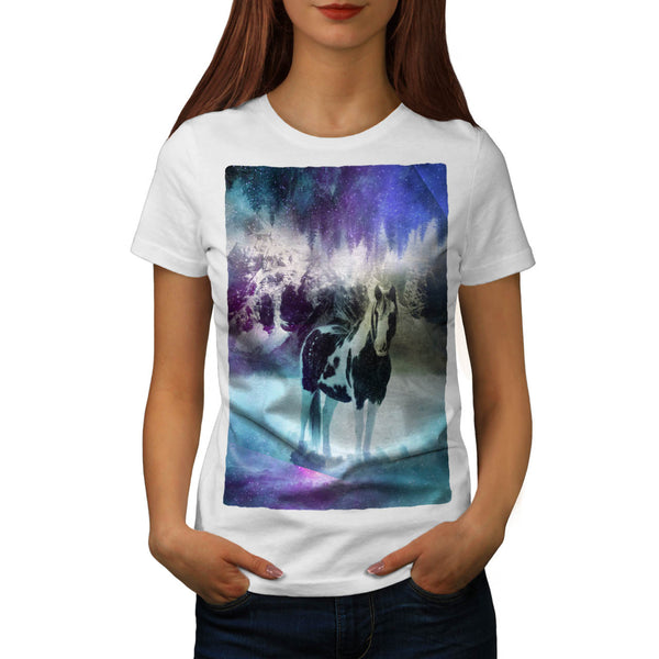 Animal Horse Wild Womens T-Shirt