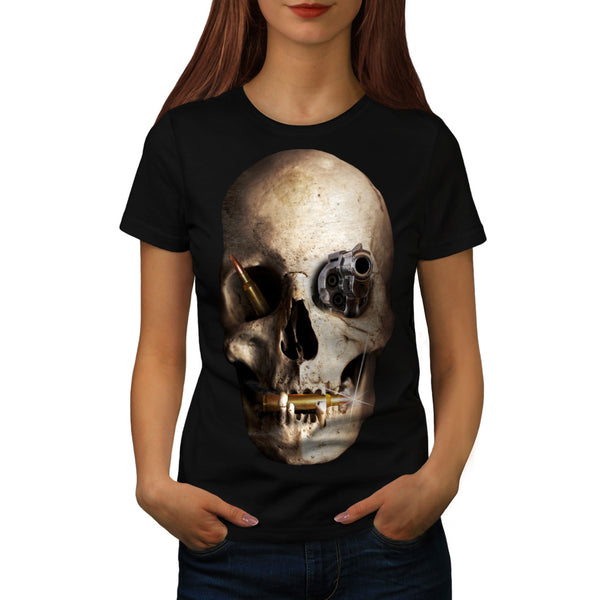 Skull War Horror Art Womens T-Shirt