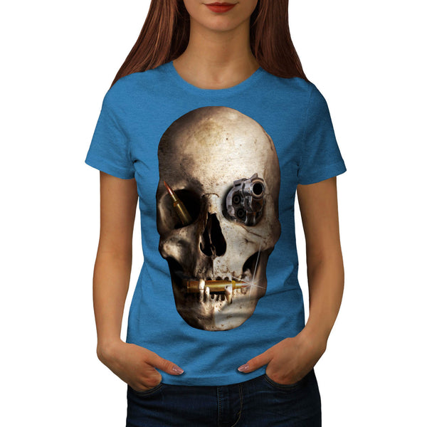 Skull War Horror Art Womens T-Shirt