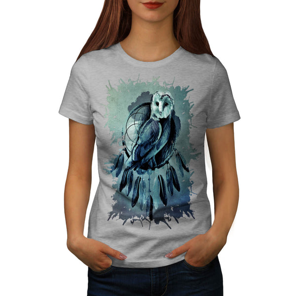 Owl Night Creature Womens T-Shirt