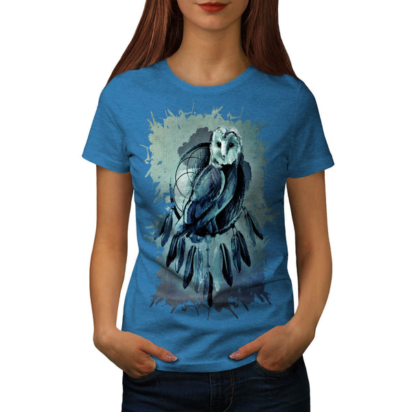 Owl Night Creature Womens T-Shirt