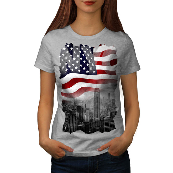 New York City Flag Womens T-Shirt