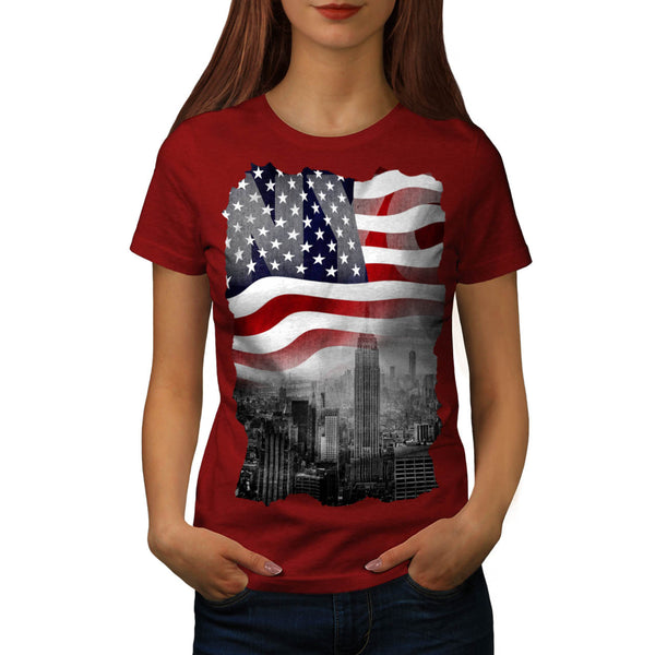 New York City Flag Womens T-Shirt