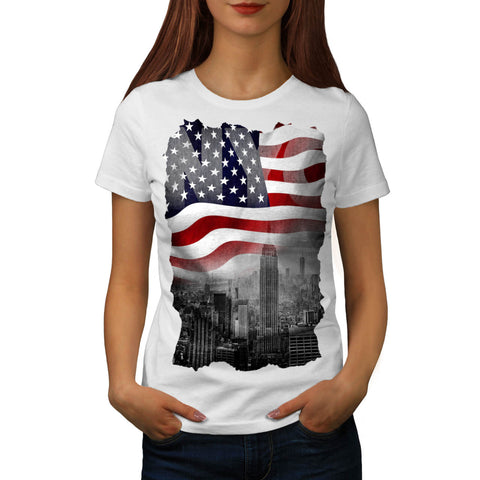 New York City Flag Womens T-Shirt