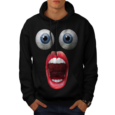 Amazed Face Funny Mens Hoodie