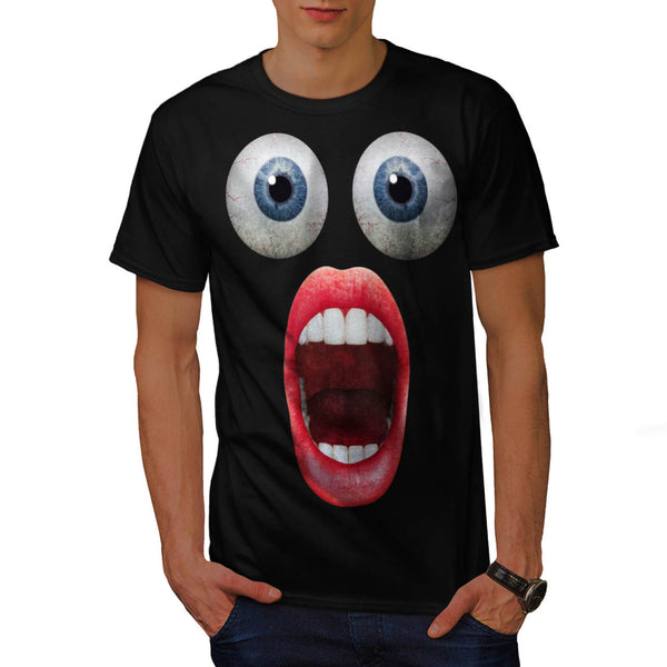 Amazed Face Funny Mens T-Shirt