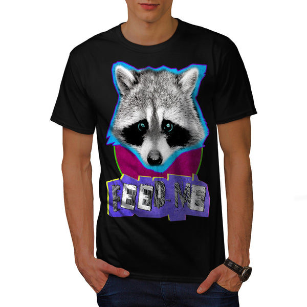 Cute Racoon Face Mens T-Shirt