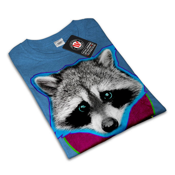 Cute Racoon Face Mens T-Shirt