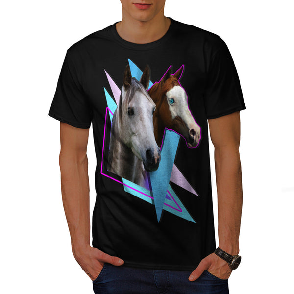 Lovely Horse Couple Mens T-Shirt