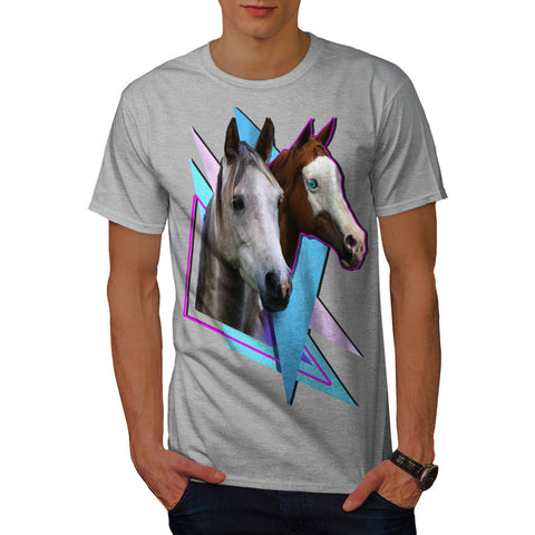 Lovely Horse Couple Mens T-Shirt