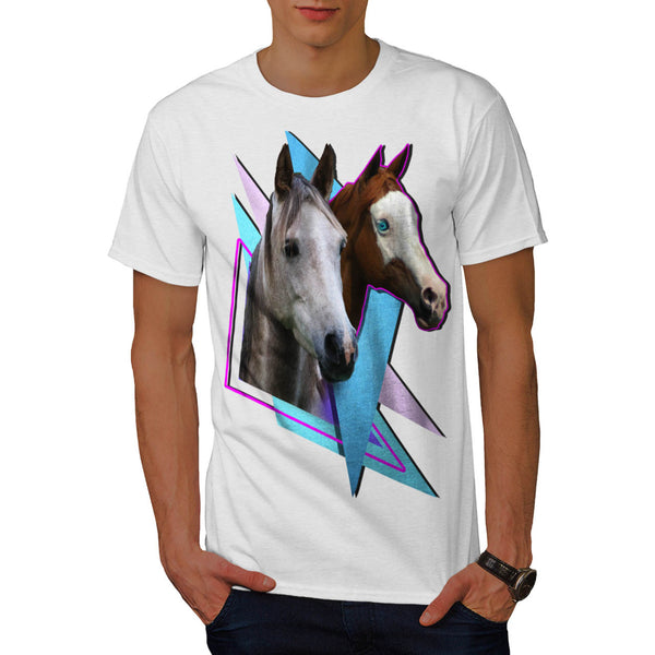 Lovely Horse Couple Mens T-Shirt