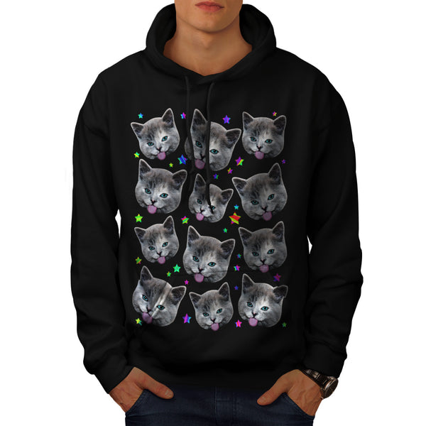 Funny Cat Kitten Mens Hoodie