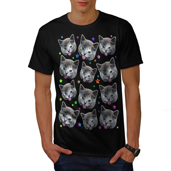 Funny Cat Kitten Mens T-Shirt