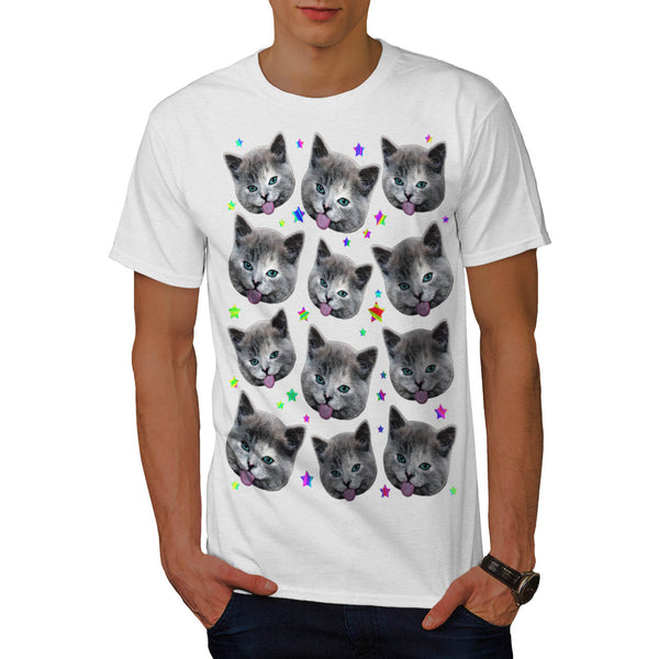 Funny Cat Kitten Mens T-Shirt