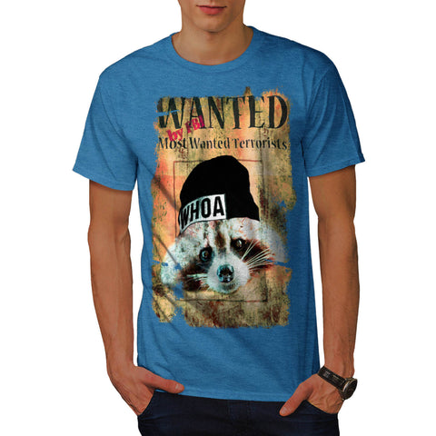 Most Wanted Racoon Mens T-Shirt