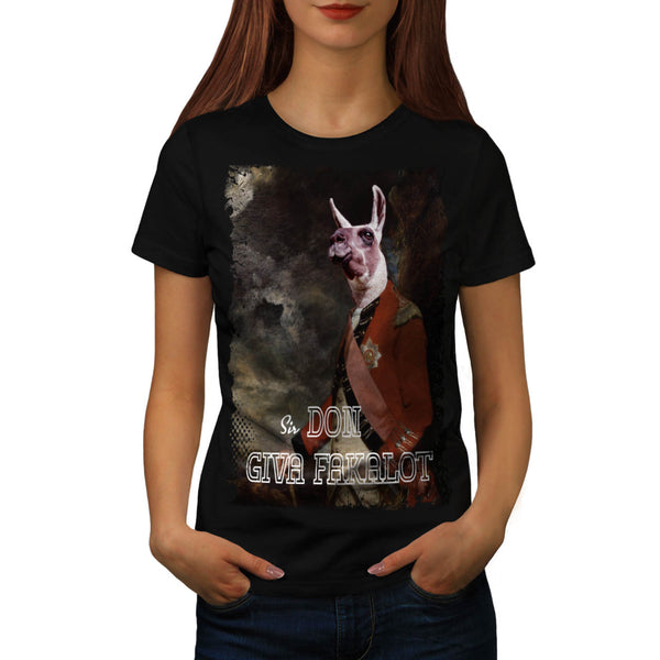 Cool Llama Sir Funny Womens T-Shirt