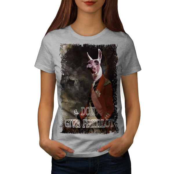 Cool Llama Sir Funny Womens T-Shirt