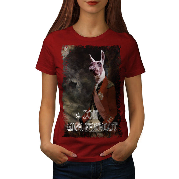 Cool Llama Sir Funny Womens T-Shirt