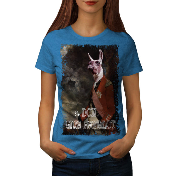 Cool Llama Sir Funny Womens T-Shirt