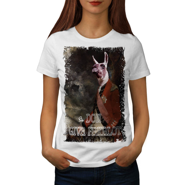 Cool Llama Sir Funny Womens T-Shirt