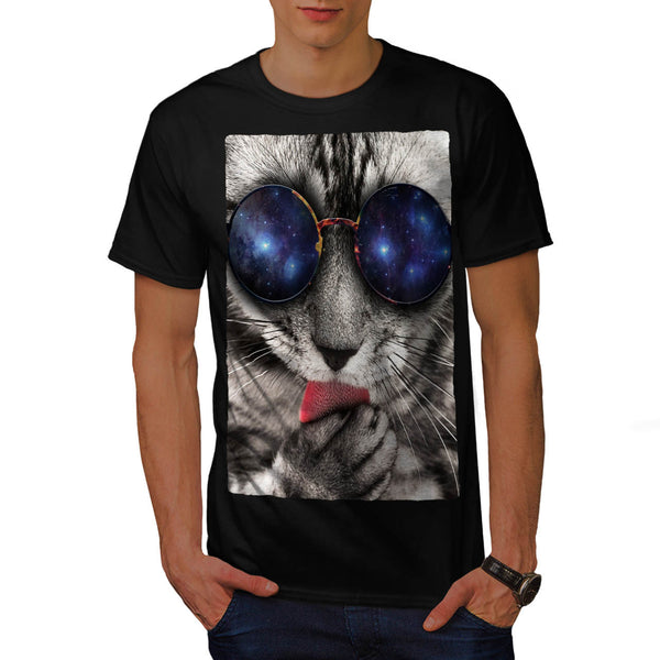 Cool Cat Sunglasses Mens T-Shirt