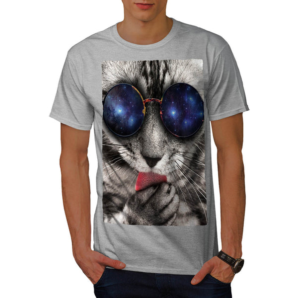 Cool Cat Sunglasses Mens T-Shirt