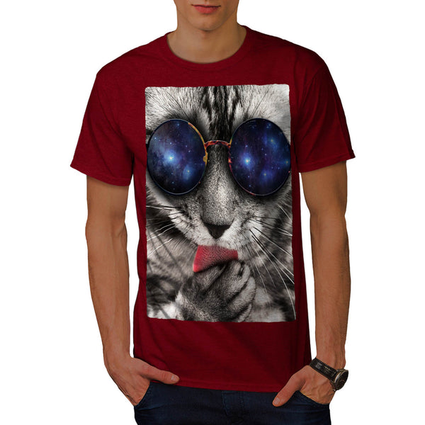 Cool Cat Sunglasses Mens T-Shirt