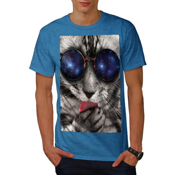 Cool Cat Sunglasses Mens T-Shirt