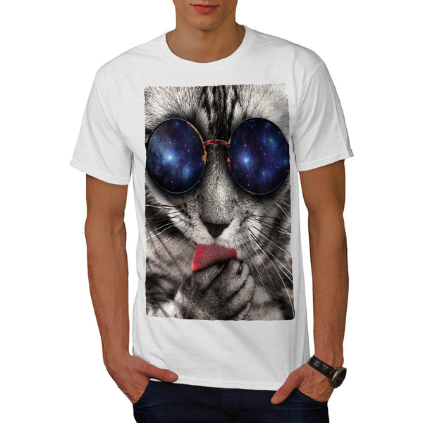 Cool Cat Sunglasses Mens T-Shirt