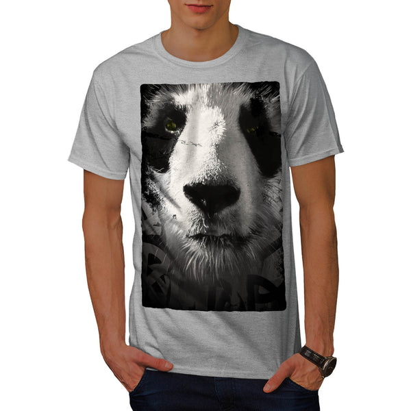 Giant Panda Face Mens T-Shirt