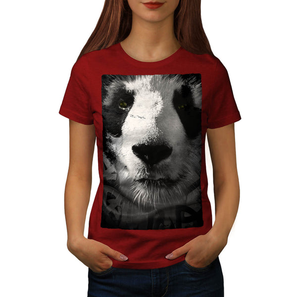 Giant Panda Face Womens T-Shirt