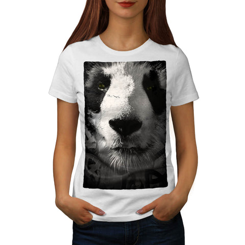 Giant Panda Face Womens T-Shirt
