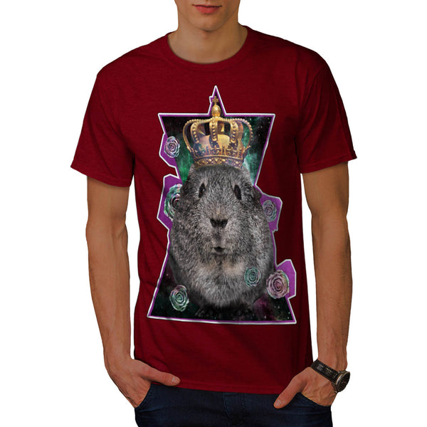 Crown Hamster Cute Mens T-Shirt