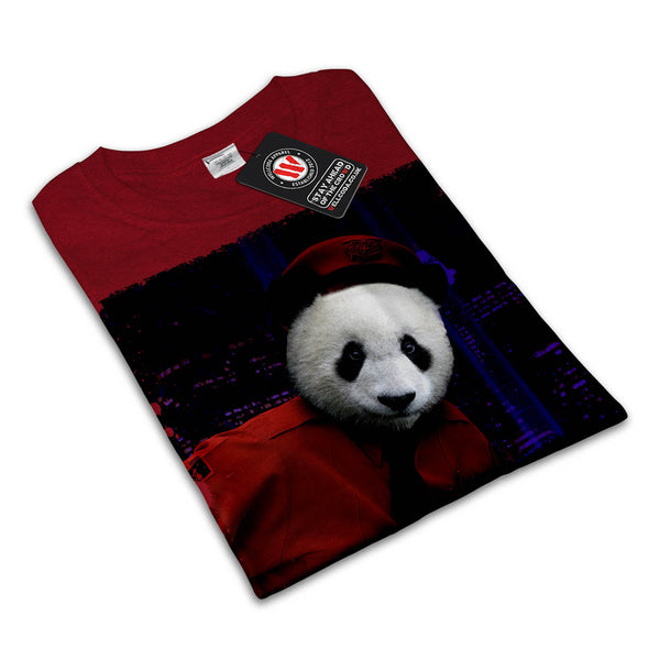 Panda Police Officer Womens T-Shirt